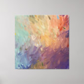 Autumn Abstract Brushstrokes Canvas Afdruk (Voorkant)