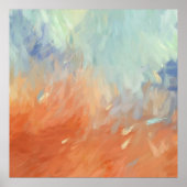 Autumn Abstract Brushstrokes Poster (Voorkant)