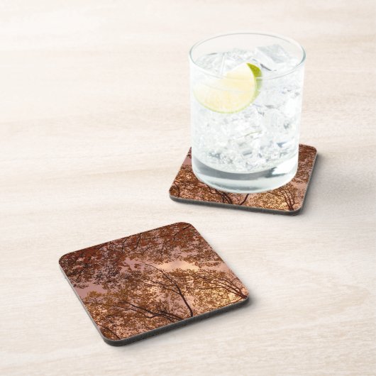 "Autumn Abstract" Cork Onderzetter set (Rechterzijde)