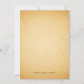 Autumn Acorn Oak Leaves Krans Baby shower Kaart (Achterkant)