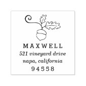 Autumn Acorn Return-adres Zelfinktende Stempel (Design)