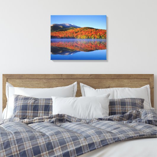 Autumn Adirondack Mountains | New York Canvas Afdruk (Insitu (Slaapkamer))