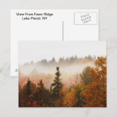 Autumn Adirondacks Trees Scene Landschap Briefkaart (Voorkant / Achterkant)