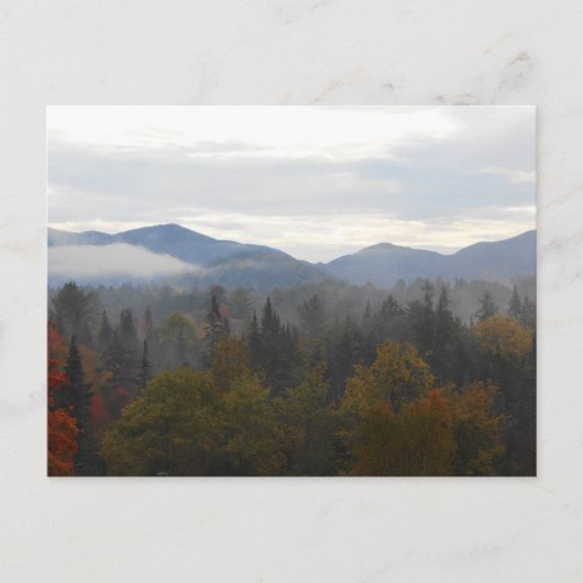 Autumn Adirondacks Trees Scene Landschap Briefkaart (Voorkant)