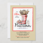 Autumn Adventure Invitation Kaart (Voorkant)