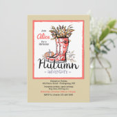 Autumn Adventure Invitation Kaart (Staand voorkant)
