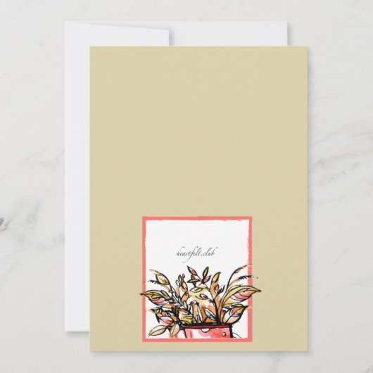 Autumn Adventure Invitation Kaart (Achterkant)