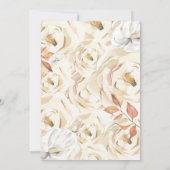 Autumn Aesthetische Herfst Baby shower Kaart (Achterkant)