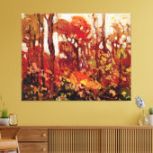 Autumn, Algonquin Park, beroemd schilderij, Canvas Afdruk (Insitu (Woonkamer))