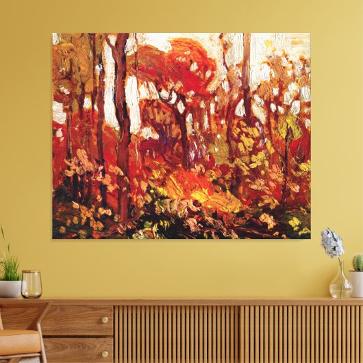 Autumn, Algonquin Park, beroemd schilderij, Canvas Afdruk (Insitu (Woonkamer))