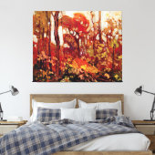 Autumn, Algonquin Park, beroemd schilderij, Canvas Afdruk (Insitu (Slaapkamer))