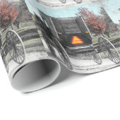 Autumn Amish Buggy Cadeaupapier (Rol Hoek)
