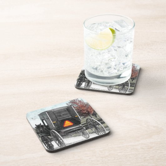 Autumn Amish Buggy Onderzetter (Rechterzijde)