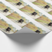Autumn Amish Horse and Buggy Cadeaupapier (Hoek)