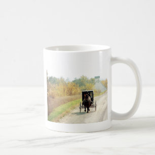 Autumn Amish Horse and Buggy Koffiemok
