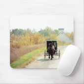 Autumn Amish Horse and Buggy Muismat (Met muis)