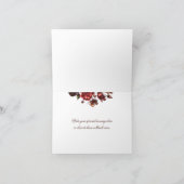 Autumn and Fall Floral Thank You Bedankkaart (Binnen)