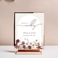 Autumn Anemone Arch Wedding Script Welkom