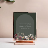 Autumn Anemone Arch Wedding Welkom Poster