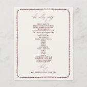 Autumn Anemone Hand getekend geschulpte bruiloft (Achterkant)