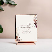 Autumn Anemone Wedding Script Welkom Poster