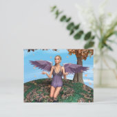 Autumn Angel Briefkaart (Staand voorkant)