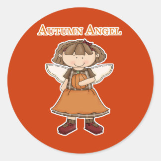 Autumn Angel Ronde Sticker