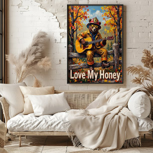 Autumn Anthem: Herfst van het Beer Poster