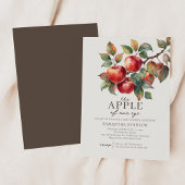 Autumn Apple Baby shower Invitation Kaart