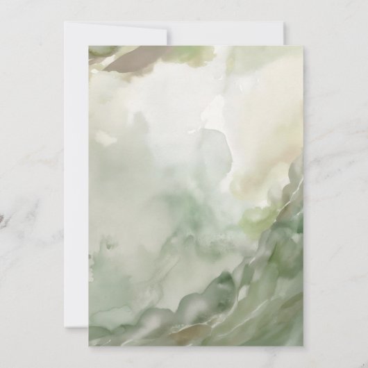 Autumn Apple Baby shower Invitation Kaart (Achterkant)