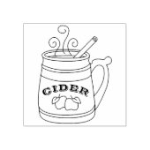 Autumn Apple Cider Rubber Art Stamp Rubberstempel (Afrduk)