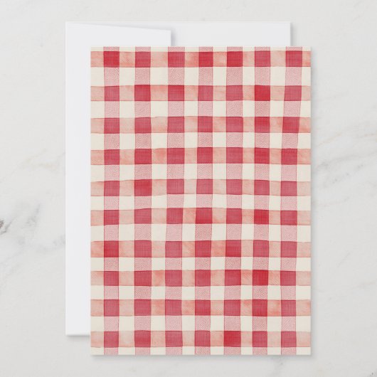 Autumn Apple Pie Baby shower Kaart (Achterkant)