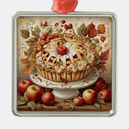 Autumn Apple Pie Ornament (Voorkant)