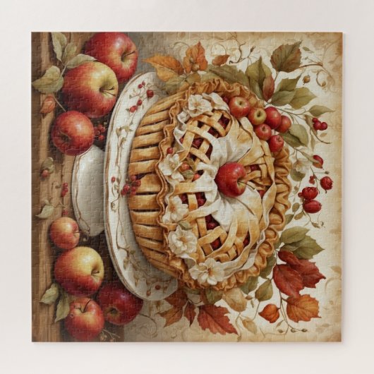 Autumn Apple Pie Puzzel Legpuzzel (Horizontaal)