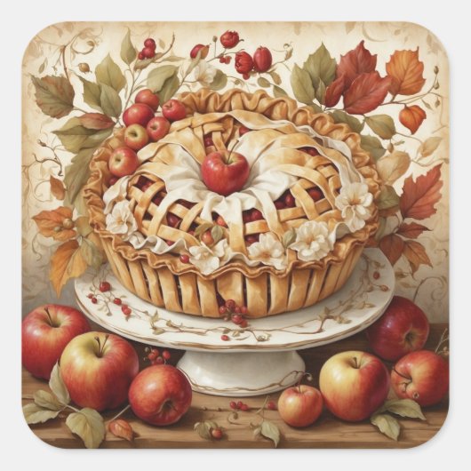 Autumn Apple Pie Stickers (Voorkant)