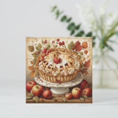 Autumn Apple Pie Wenskaart (Staand voorkant)