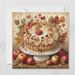 Autumn Apple Pie Wenskaart