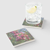 Autumn Apple Stenen Onderzetter (Zijkant)