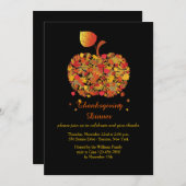 Autumn Apple Uitnodiging (Voorkant / Achterkant)