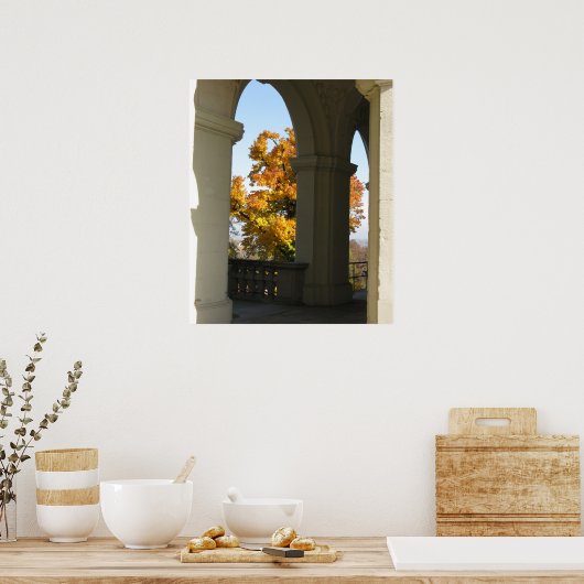 Autumn Archway Poster (Keuken)
