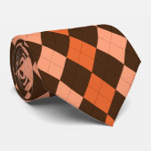 Autumn Argyle Stropdas (Opgerold)