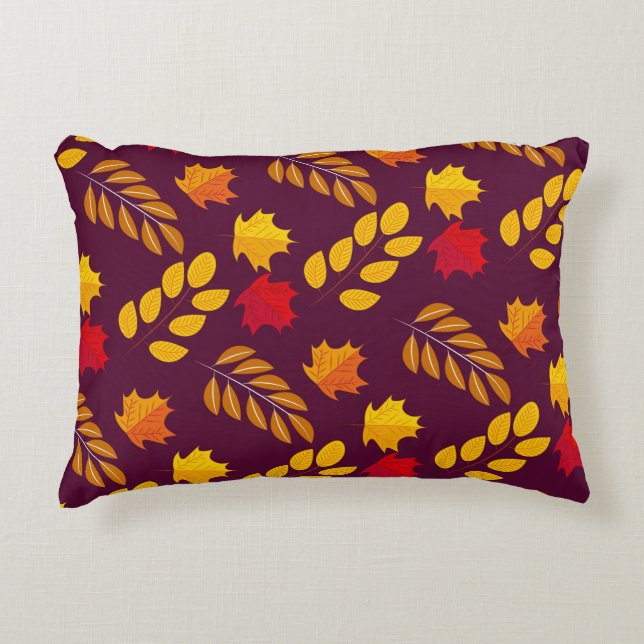 Autumn Art Pattern Pillow Accent Kussen (Voorkant)