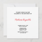 Autumn Aspen Birthday Invitation – Golden Forest Kaart (Achterkant)