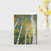 Autumn Aspen Kaart (Gele Bloem)