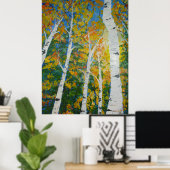 Autumn Aspen Poster (Thuiskantoor)