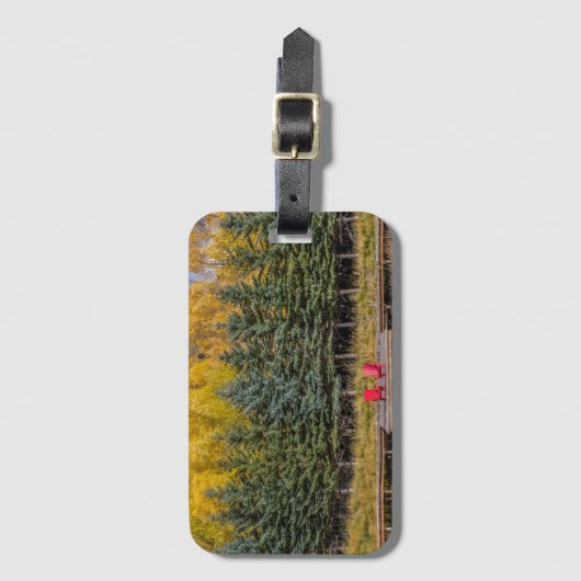 Autumn Aspens Bagagelabel (Voorkant (verticaal))