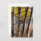 Autumn Aspens - Blank-briefkaart RSVP Kaartje (Voorkant / Achterkant)