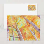 Autumn Aspens Briefkaart (Voorkant / Achterkant)
