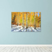 Autumn Aspens Canvas Afdruk (Insitu (Houten vloer))