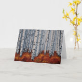 Autumn Aspens Greeting Card Artist Alison Galvan Kaart (Gele Bloem)